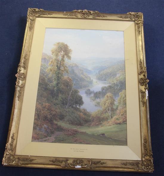 Harry Sutton Palmer (1854-1933) The Wye above Symonds Yat 30.5 x 21.5in.